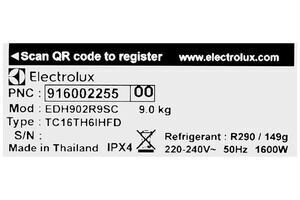 Máy sấy bơm nhiệt Electrolux UltimateCare 9 kg EDH902R9SC