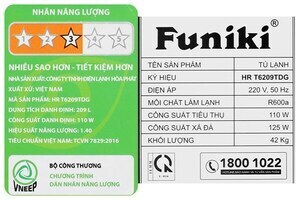 Tủ lạnh Funiki 209 lít HR T6209TDG