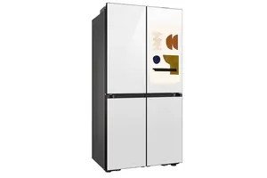 Tủ Lạnh Samsung Inverter 636 Lít Bespoke RF65DB990012SV Trắng Thạch Anh