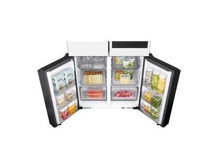 Tủ Lạnh Samsung Inverter 636 Lít Bespoke RF65DB990012SV Trắng Thạch Anh