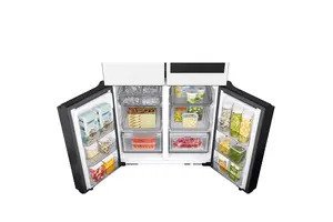 Tủ Lạnh Samsung Inverter 636 Lít Bespoke RF65DB990012SV Trắng Thạch Anh