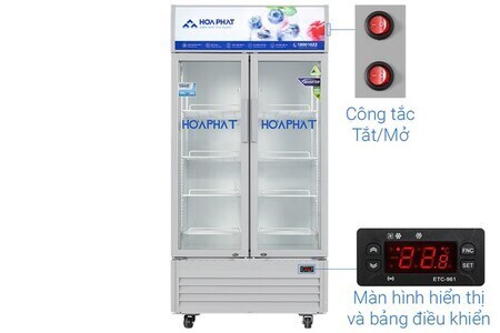 Tủ mát Hòa Phát Inverter 723 lít HSR D8723