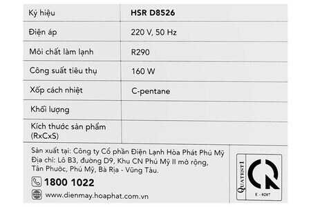 Tủ mát Hòa Phát Inverter 723 lít HSR D8723