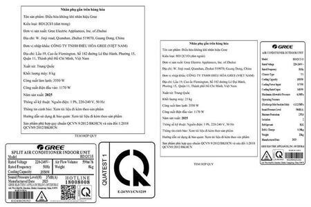 Máy lạnh Gree Inverter 1.5 HP BD12CI