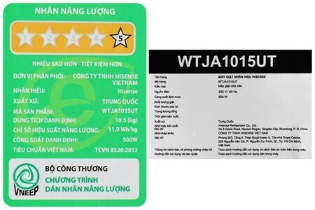 Máy giặt Hisense 10.5 kg WTJA1015UT
