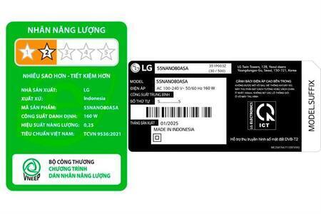 Smart Tivi NanoCell LG AI 4K 55 inch 55NANO80ASA