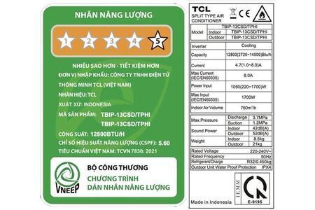 Máy lạnh TCL Inverter 1.5 HP TBIP-13CSD/TPHI