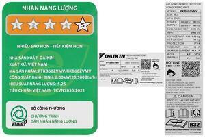 Máy lạnh Daikin Inverter 2.5 HP FTKB60ZVMV