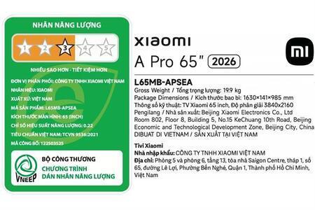 Google Tivi QLED Xiaomi A Pro 4K 65 inch L65MB-APSEA