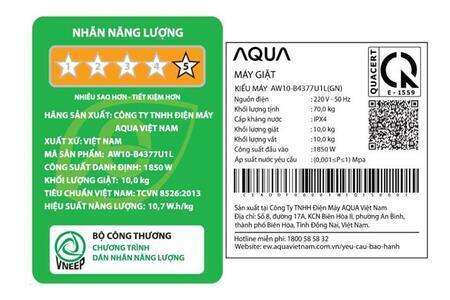 Máy giặt Aqua Inverter 10 kg AW10-BD4377U1L(GN)