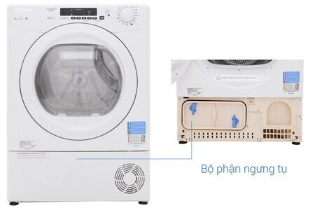 Máy sấy ngưng tụ Candy 9 kg GVS C9DE-S
