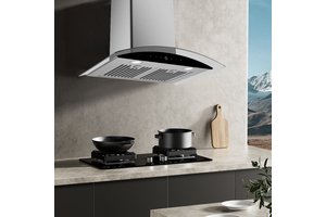 Máy hút mùi Nagakawa NRH9593 kính cong