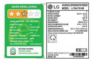 Tủ lạnh LG Inverter 474 lít Multi Door LFB47SVM