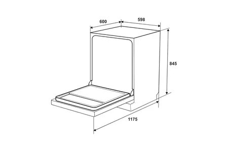 Máy rửa chén độc lập Hafele HDW-F6053S (535.29.702)