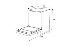 Máy rửa chén độc lập Hafele HDW-F6053S (535.29.702)