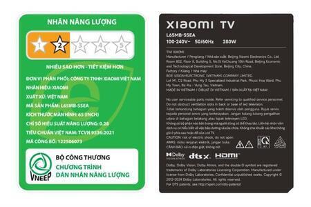 Google Tivi QD-MiniLED Xiaomi S Pro 4K 65 inch L65MB-SSEA 2026