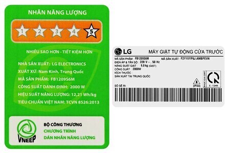 Máy giặt LG Inverter 9 kg FB1209S6M