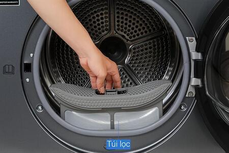 Máy sấy bơm nhiệt Toshiba 8 kg TD-T21B90HWV(MG)