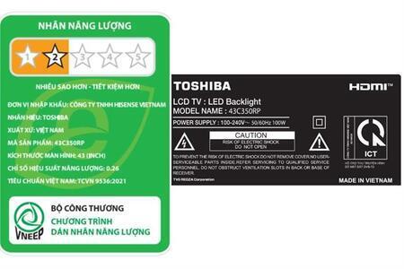 Smart Tivi Toshiba AI 4K 43 inch 43C350RP