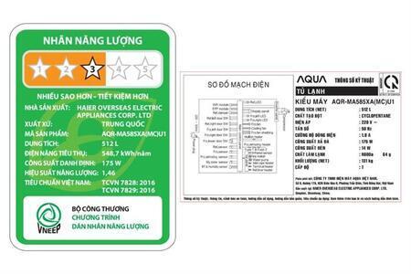 Tủ lạnh Aqua Inverter 512 lít Multi Door AQR-MA585XA(MC)U1