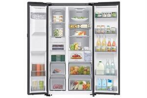Tủ lạnh Samsung Inverter 615 lít Side By Side AI Home RS90F65D2FSV