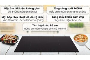 Bếp từ 3 vùng nấu lắp âm Hafele HC-IS773EA (535.02.242)