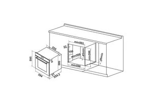 Lò nướng âm tủ Hafele HC-O811B