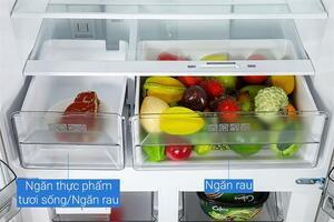 Tủ lạnh Sharp Inverter Multi Door 421 lít SJ-FXP510VG-BK