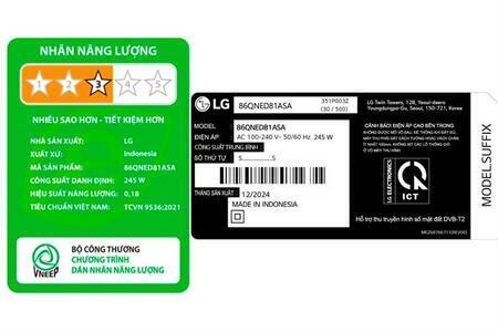 Smart Tivi QNED LG AI 4K 86 inch 86QNED81ASA