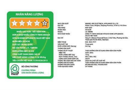 Máy giặt Hitachi Inverter 10 Kg LTL 10MV00 GG