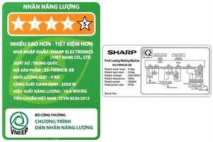 Máy giặt Sharp Inverter 9 kg ES-FM90CB-SB