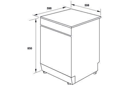 Máy rửa chén độc lập Hafele HDW-F6081B