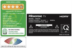 Smart Tivi QLED Hisense AI 4K 100 inch 100Q7N