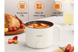 Nồi lẩu điện mini GAABOR GR-N15A đa năng 1,5L 600W