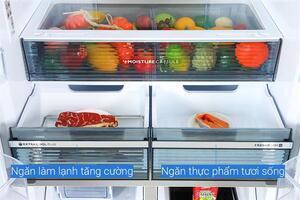 Tủ lạnh Sharp Inverter 525 lít Multi Door SJ-FX610V-SL