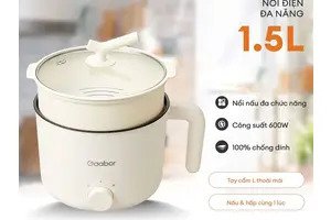 Nồi lẩu điện mini GAABOR GR-N15A đa năng 1,5L 600W