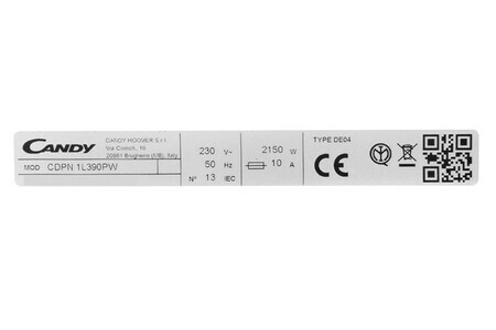 Máy rửa chén độc lập Candy CDPN 1L390PW