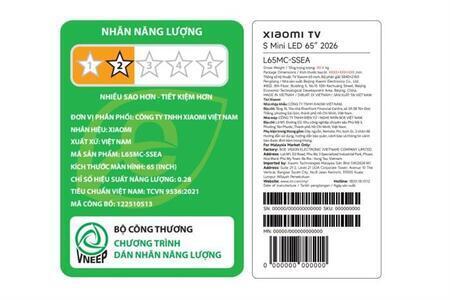 Google Tivi QD-MiniLED Xiaomi S 4K 65 inch L65MC-SSEA