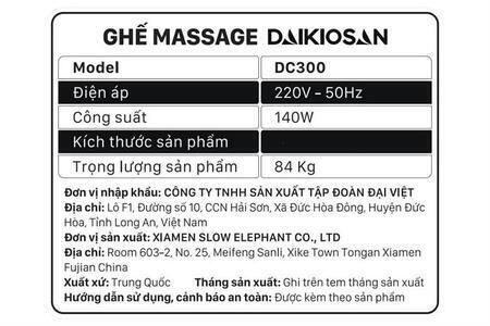 Ghế massage Daikiosan DC300