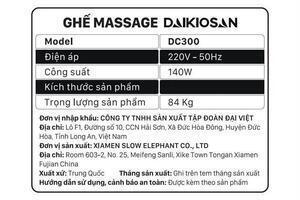Ghế massage Daikiosan DC300