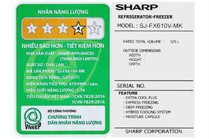 Tủ lạnh Sharp Inverter 525 lít Multi Door SJ-FX610V-MK