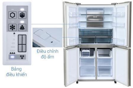 Tủ lạnh Sharp Inverter 525 lít Multi Door SJ-FX610V-SL