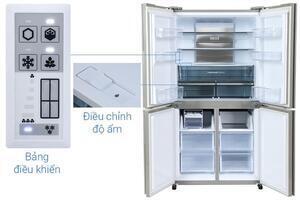 Tủ lạnh Sharp Inverter 525 lít Multi Door SJ-FX610V-SL