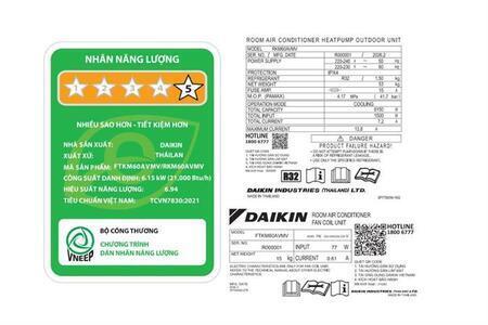 Máy lạnh Daikin Inverter 2.5 HP FTKM60AVMV
