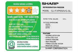 Tủ lạnh Sharp Inverter 572 lít Multi Door SJ-FXP650VG-SL