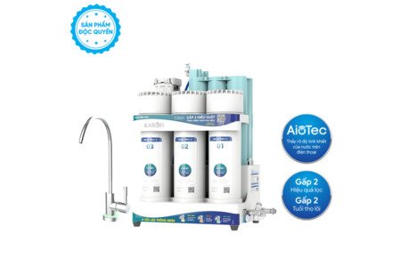 Máy lọc nước Karofi KAQ-U96 PRO 10 lõi AioTec