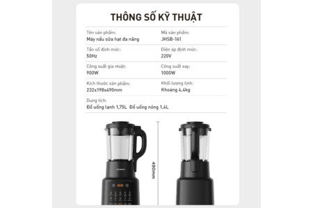 Máy nấu sữa hạt Joyoung JHSB-161 1.75 lít