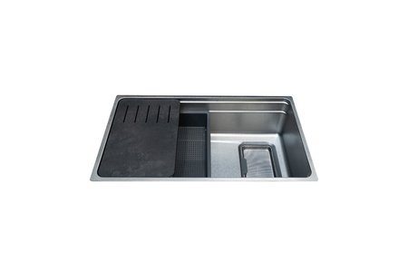 Chậu rửa chén Malloca MS7743SI Inox 304 Silver bạc