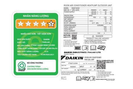 Máy lạnh Daikin Inverter 3 HP FTKM71AVMV