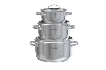 Bộ nồi inox 304 Healthy SUNHOUSE SHG605
